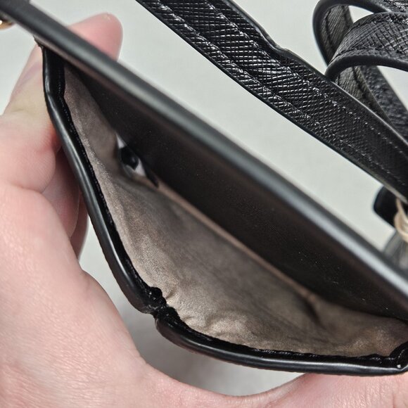 Black Kate Spade Spencer Slim Black Crossbody Phone Card Holder - Picture 6 of 6